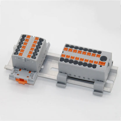 Compact Push-In Wire Connector Terminal Block – Fixed Modular Multi-Link Splicing 1-In Multiple-Out Lighting Connector 225 Series