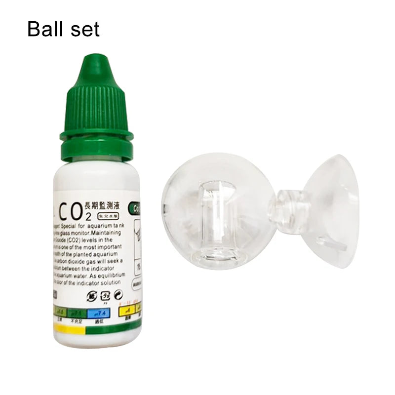 Aquarium CO2 Indicator Solution – Liquid Drop Checker for Monitoring CO2 Concentration in Plants & Fish Tank