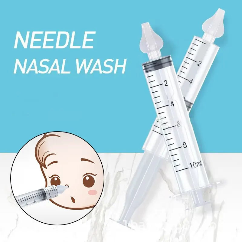 Baby Nasal Cleaner Syringe Set – 2-Piece 10mL Infant Nose Washer and Aspirator Tool