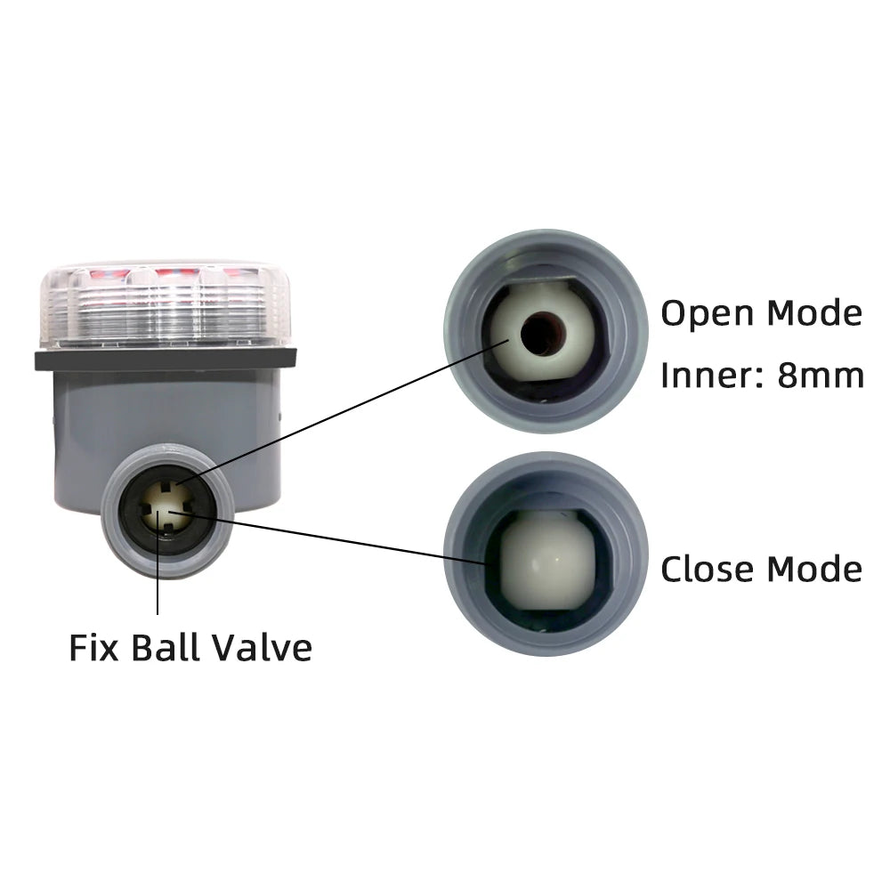 LCD Display Electronic Ball Valve Water Timer - 8 Programs Garden Watering Timer for Efficient Irrigation System