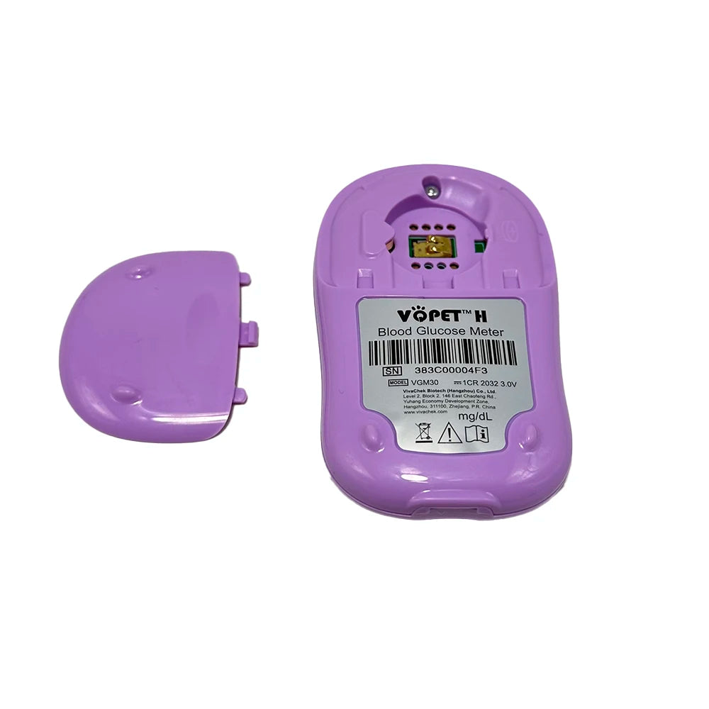 Pet Blood Glucose Meter - Digital Blood Sugar Monitoring System for Dogs and Cats with Diabetes Management Accessories