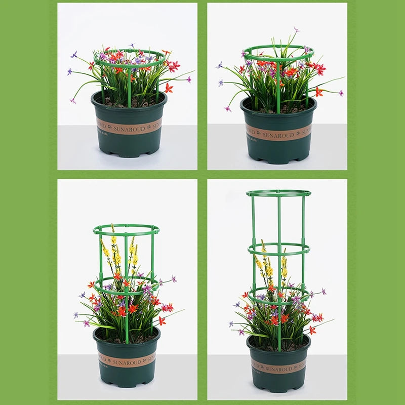 Plant Support Pile - Semicircle Flower Stand Cage for Garden, Plant Grow Fixing Rod, Vine Climbing Bracket Stake Holder - Bonsai Tool