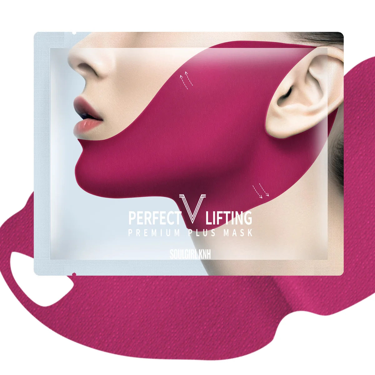 Peptide V-Shaped Firming Gel Masks - 1/3/5/10pcs Collagen Hydrating Lifting Patches for Chin & Cheek Care