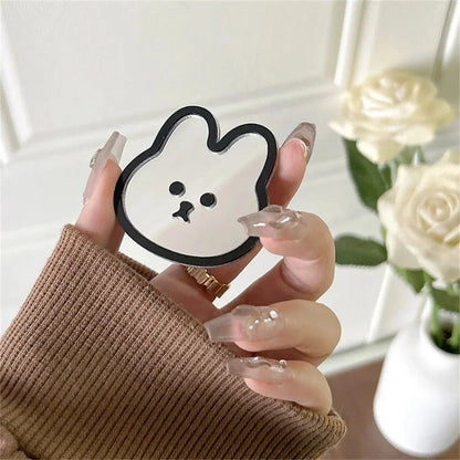 INS Cute Rabbit Phone Griptok – Foldable Ring Holder Stand, Korean Style Phone Accessory Gift for iPhone