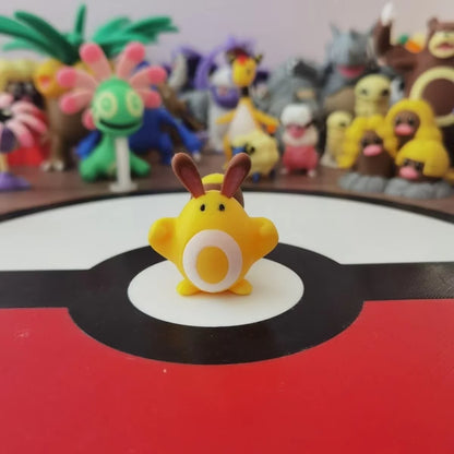 Pokemon Collectible Figures - 1:20 DIY 3D Printed Kawaii Cartoon Character Models & Kids Christmas Gift Toys