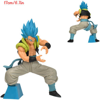 31CM Dragon Ball Z Super Saiyan Blue Gogeta Figure – DBZ Anime PVC Collectible Toy for Desktop Decor & Kids Gift