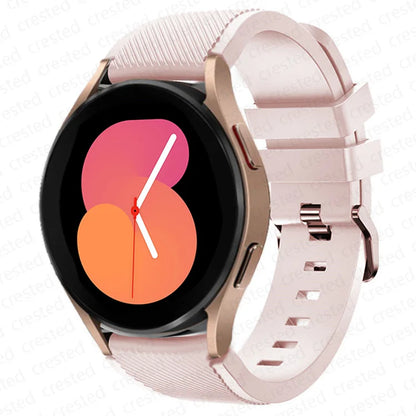 20mm/22mm Silicone Watch Strap for Samsung Galaxy Watches - Replacement Bracelet for Galaxy Watch 4, 5, 5 Pro, 6 Classic, 46mm, Watch 3, Active 2, S3 & S2