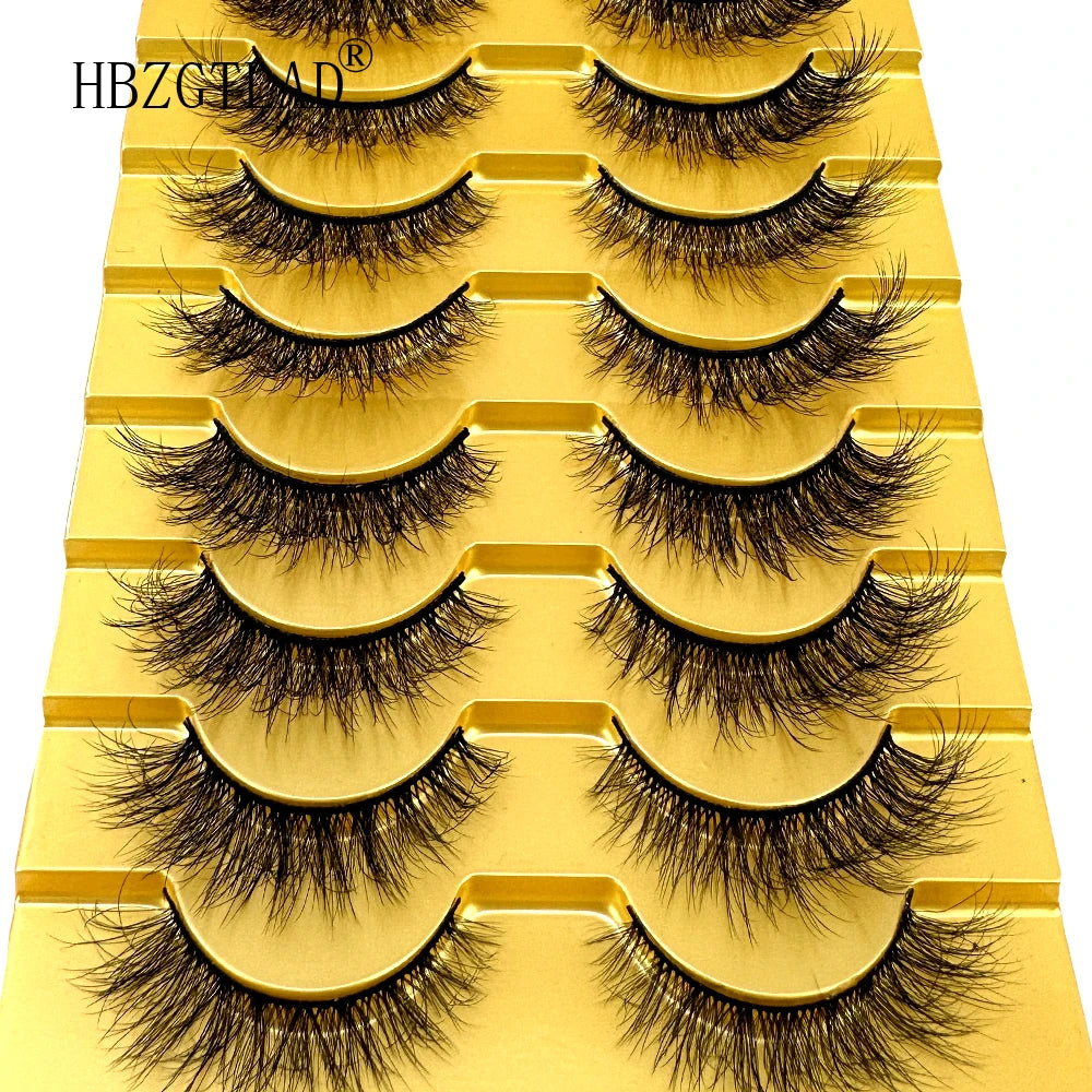 10 Pairs 3D Mink False Eyelashes – Natural Long & Short Fake Lashes Makeup Kit (38 Styles)
