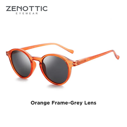 ZENOTTIC Retro Small Round Polarized Sunglasses – Vintage UV400 Shades for Men & Women