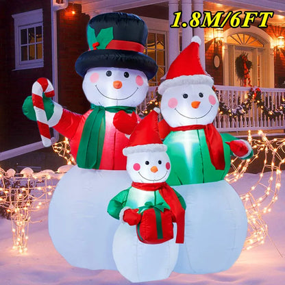 Christmas Inflatable Decoration – LED Light Toy Ornament for Xmas Party, New Year, Indoor and Outdoor Garden Decor