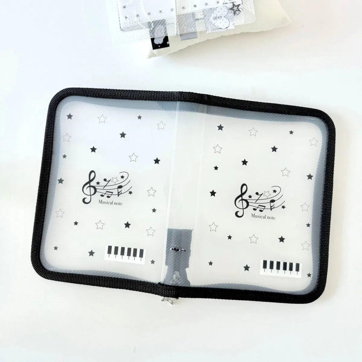A6 Stationery Storage Folder - Zipper Document Pouch for School & Office Supplies