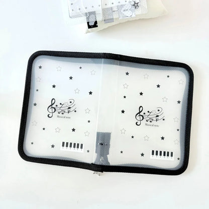 A6 Stationery Storage Folder - Zipper Document Pouch for School & Office Supplies