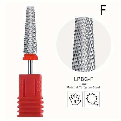 5-in-1 Extra Long 24mm Tungsten Carbide Nail Drill Bits – Safe & Efficient Gel Polish Acrylic Removal Tool