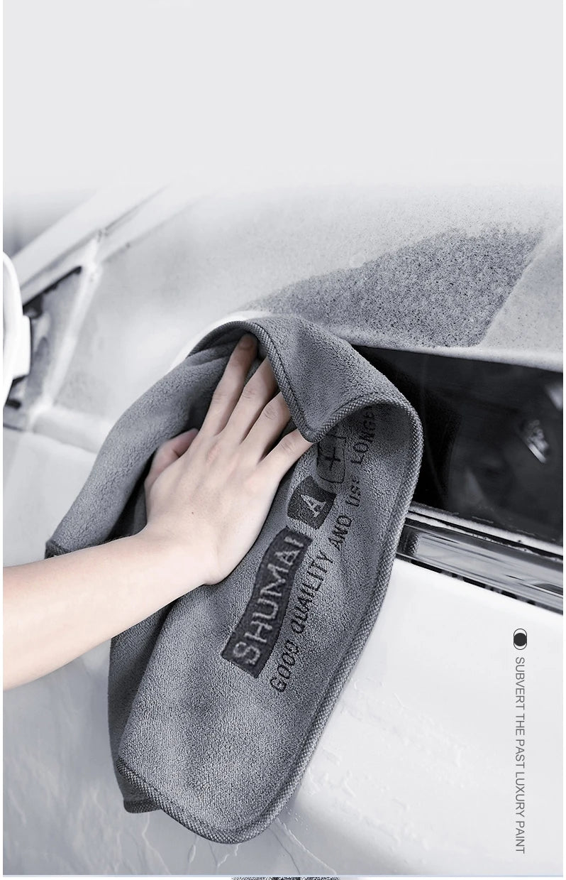 High-End Microfiber Car Wash Towel – Auto Cleaning, Drying & Detailing Cloth with Hemmed Edges for Car Care