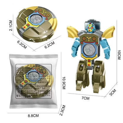 360 Rotating Robot Toy - Ball Deformation Fingertip Gyro Sensory Fidget Toy for Kids & Adults