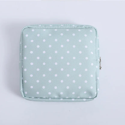 Cute Cartoon Girl Cosmetic Bag – Mini Travel Makeup Organizer for Lipstick, Sanitary Pads & Toiletries