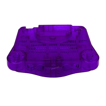 2-Pack Transparent Orange & Purple N64 Replacement Housing Shell – Translucent Case for Nintendo N64 Console