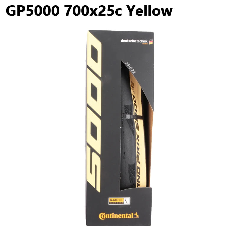 Continental Grand Prix 5000 Road Bike Tire – 700C, 700x25c, 700x23c, 700x28c, 700x32c Folding Black Tire