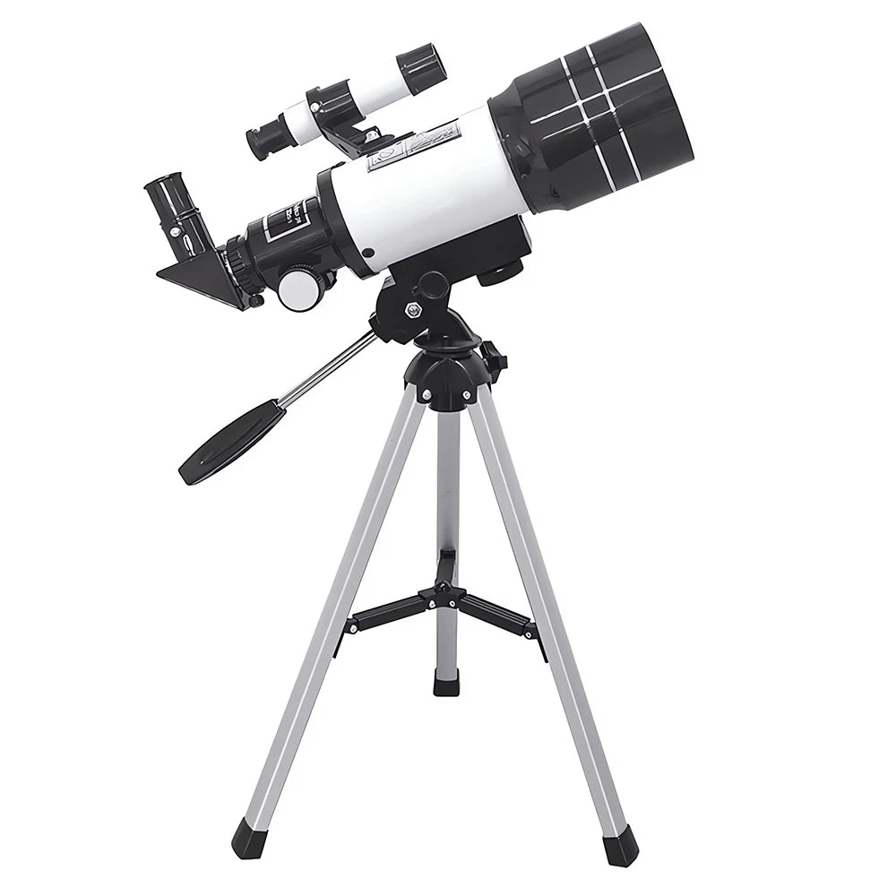 150X Astronomical Telescope – 70mm Refractor Portable Travel Scope with Phone Adapter & Wireless Remote