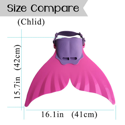 Mermaid Monofin Swim Fin — Full-Foot Flippers for Kids & Girls, Snorkeling, Swimming, and Water Sports