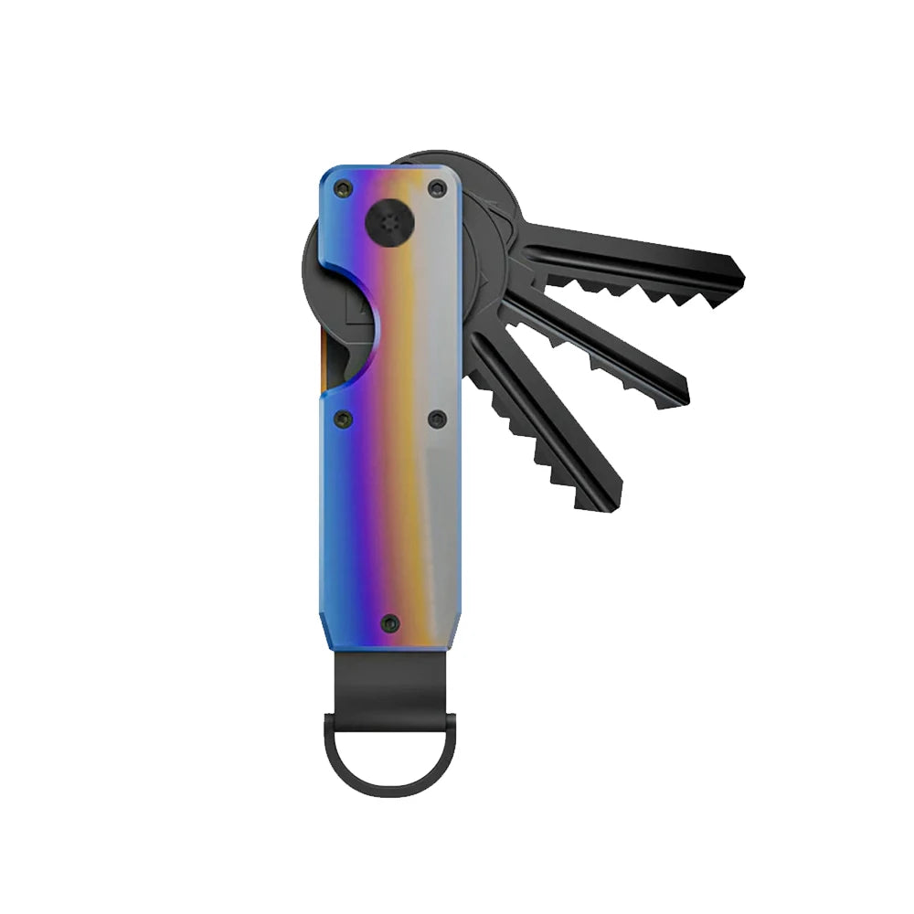 Compact Metal Key Organizer – Minimalist Key Case Holder for 2-6 Keys, Secure Keychain