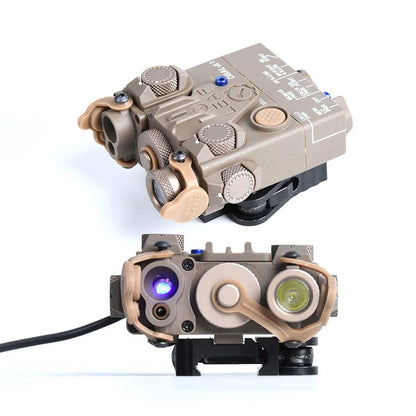 DBAL A2 Tactical Aiming Device – M300/M600 Flashlight, Red/Blue/Green Optics, 20mm Rail Mount Airsoft Accessory
