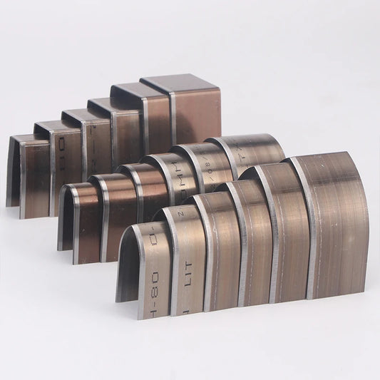 18-Piece DIY Leather Cutting Die Set - Watch Belt Tail Sharp Square & Round Blade Punching Knife - Manual Leather Tool