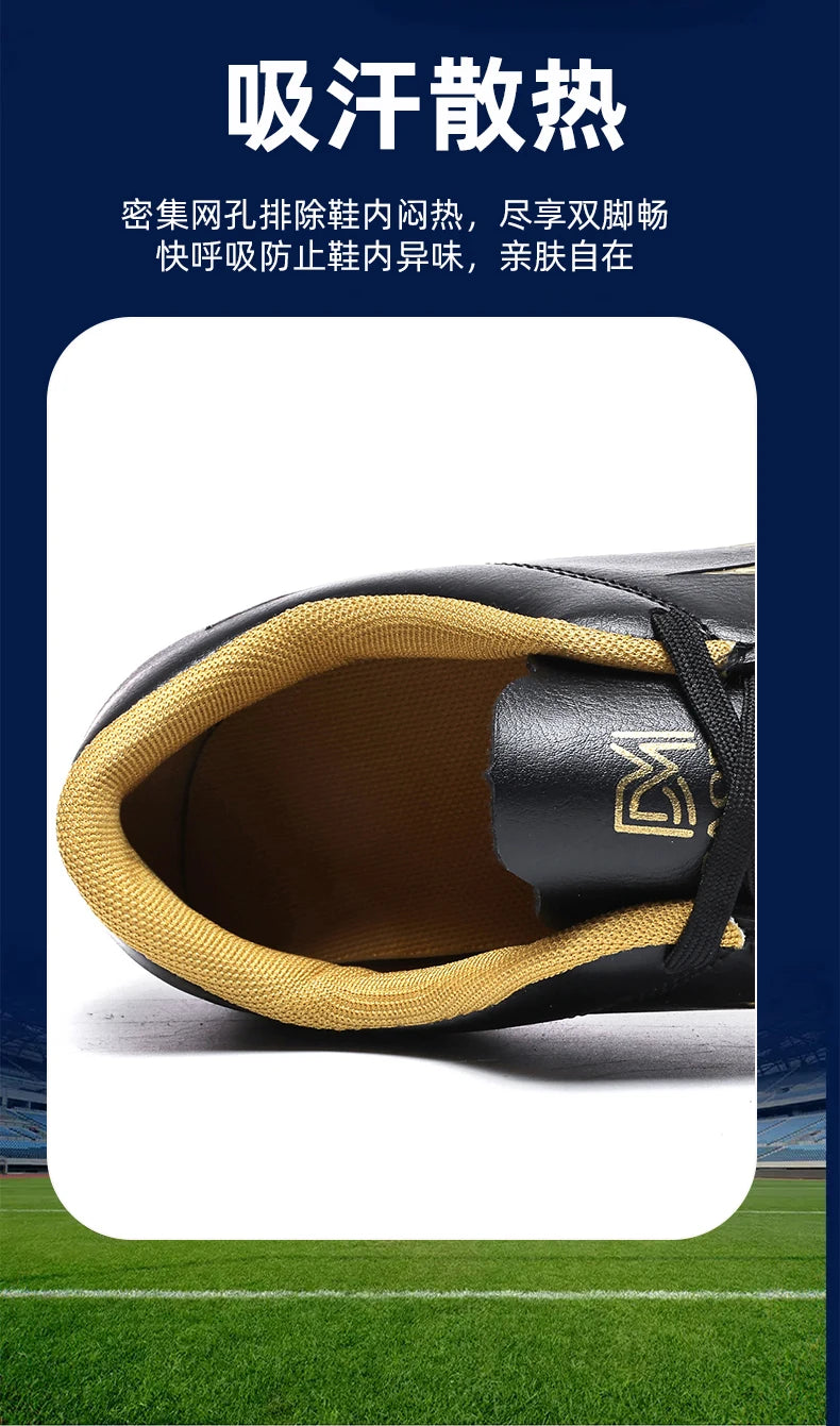 Men’s Football Soccer Cleats – Studded Indoor/Outdoor TF & FG Training Shoes