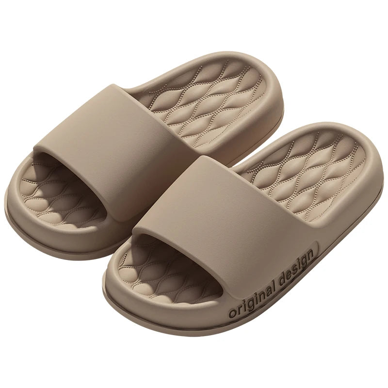 Men’s Summer Cloud Slippers – Soft Non-Slip Sole Sandals for Home, Beach, Indoor & Outdoor Casual Wear