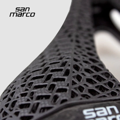 3D Printed San Marco SLR Bike Saddle - Ultralight Breathable Carbon Road & MTB Seat 245×145mm