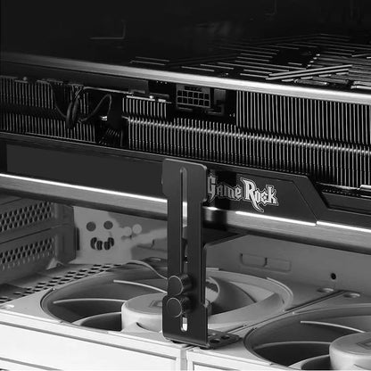 Adjustable GPU Support Bracket - Metal Graphics Card Holder with Fan Support Mount for PC Chassis