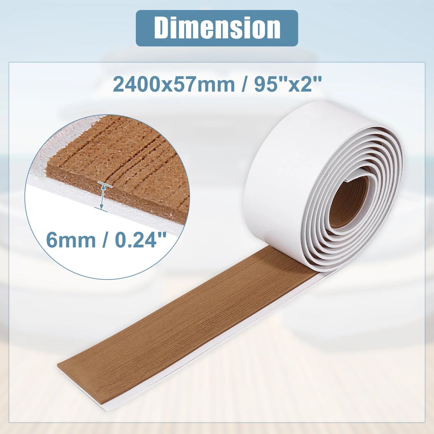 Uxcell EVA Foam Boat Flooring – Teak Foam Decking Marine Yacht Deck Mats (Multiple Sizes)