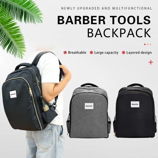 Multifunctional Barber Backpack – Large Capacity Hairdressing Tool Storage Bag, Makeup & Travel Rucksack