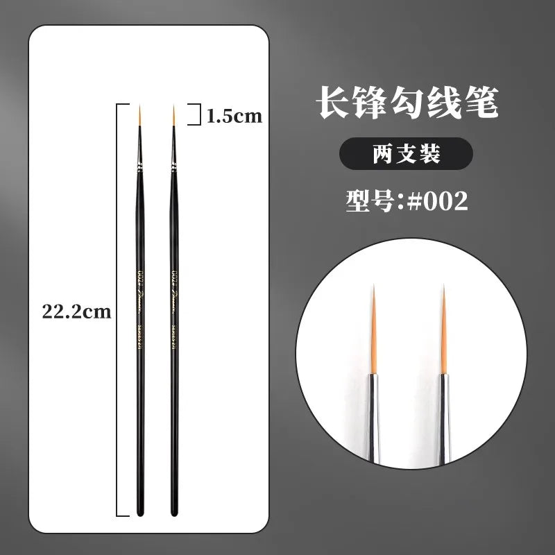 1/2/3/5PCS Rigger Artist Paint Brushes – Extra Long Fine Point Liner Brushes for Scale Models, Nail Art, Acrylic, Oil & Watercolor