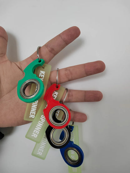 Karambit Spinner Finger Swivel Claw Knife Keychain - High Quality Metal Fidget Spinner with Grain Texture