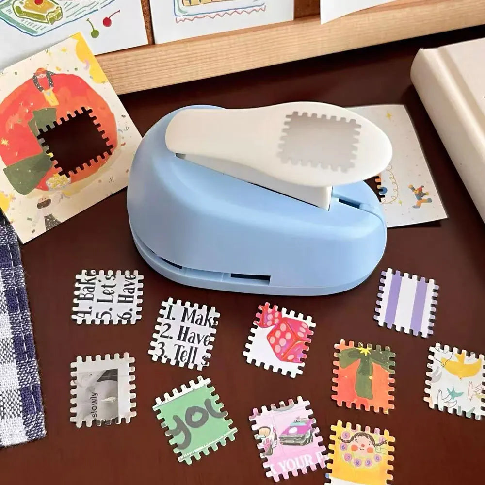 One-Piece Stamp Embossing Tool - Creative Journal Hole Punch & Handmade Scrapbooking Material Collection Accessory