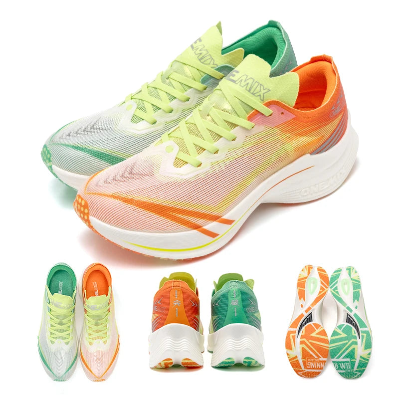 ONEMIX 2025 Carbon Plate Marathon Running Shoes - Ultralight Shock-Absorbing Sneakers with Stable Support