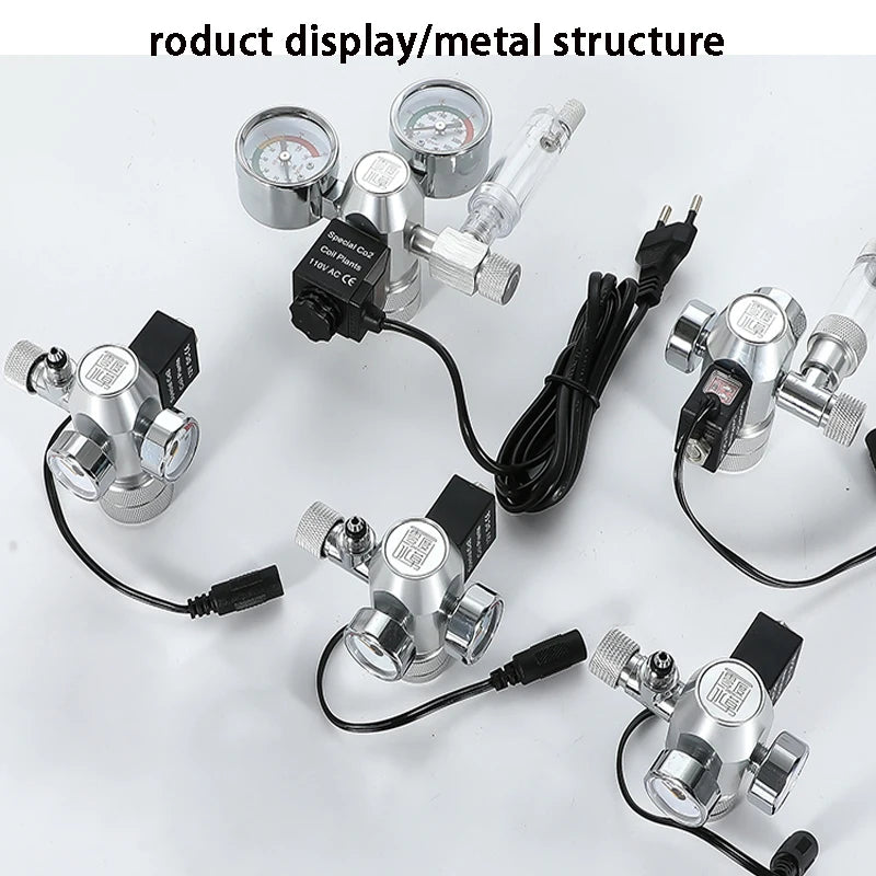2024 DIY Aquarium CO2 Regulator – Electromagnetic Valve, Bubble Counter & Pressure Reducing System for Fish Tank