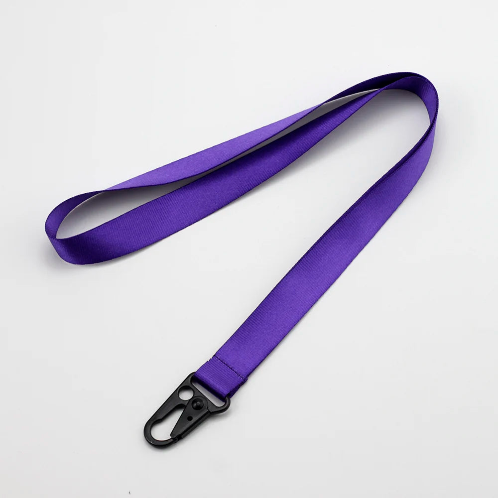 Neckband Nylon Keychain with Heavy Metal Hook – Anti-Loss Lanyard for Keys, Mobile Phone, Camera, Outdoor Safety Rope