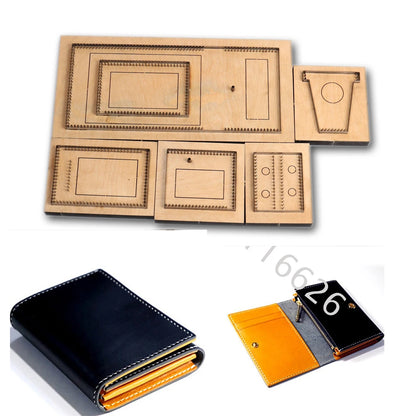 DIY Leather Craft Zipper Wallet Cutting Die – Metal Steel Knife Mold for Cardholder & Coin Bag 7.5x11x1.5cm