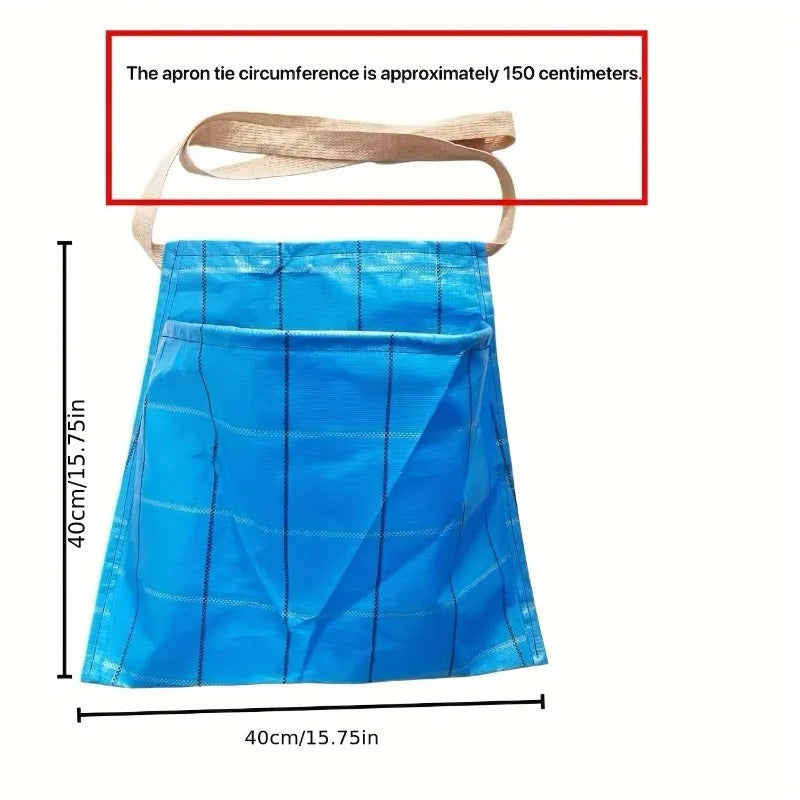Fruit & Vegetable Picking Apron - Waterproof Waist Harvest Bag for Gardening, Farming & Kitchen Use