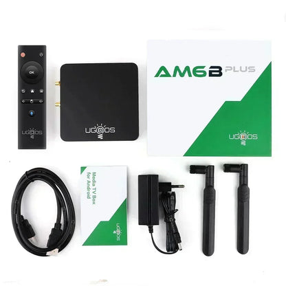 Ugoos AM6B Plus Android 9 Smart TV Box - Amlogic S922X-J, 4GB DDR4, 32GB, WiFi 6, 4K, BT5.0