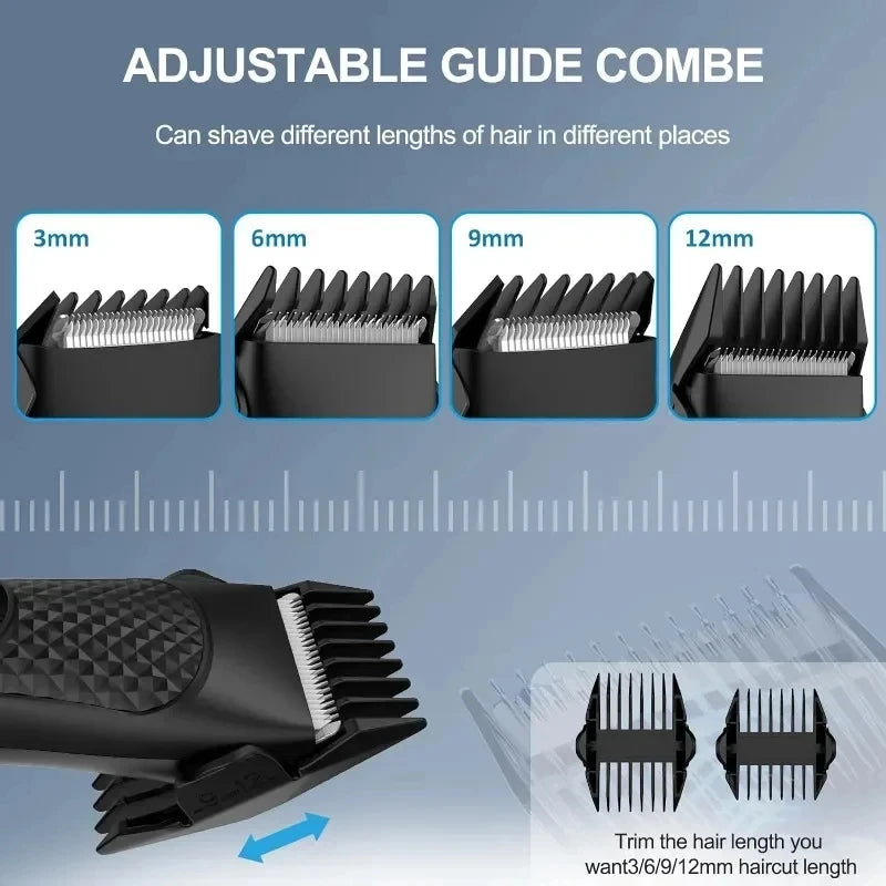 Men’s Electric Groin & Body Hair Trimmer – Rechargeable Clipper for Pubic and Intimate Areas Grooming