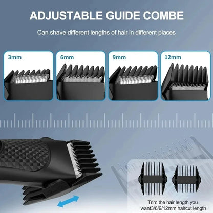 Men’s Electric Groin Hair Trimmer – Rechargeable Body Grooming Clipper for Pubic & Intimate Areas
