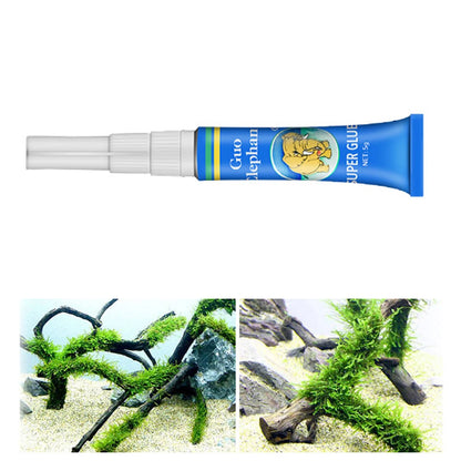 50-5Pcs Fish Tank Moss Glue for Aquatic Plants, Driftwood & Underwater Landscaping - Aquarium Water Grass Gel