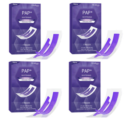 Purple Teeth Whitening Strips - Stain Removing Oral Care Strips for a Brighter Smile