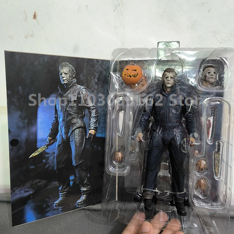 NECA Halloween II Michael Myers Action Figure – Pumpkin Kill Horror Collectible Toy
