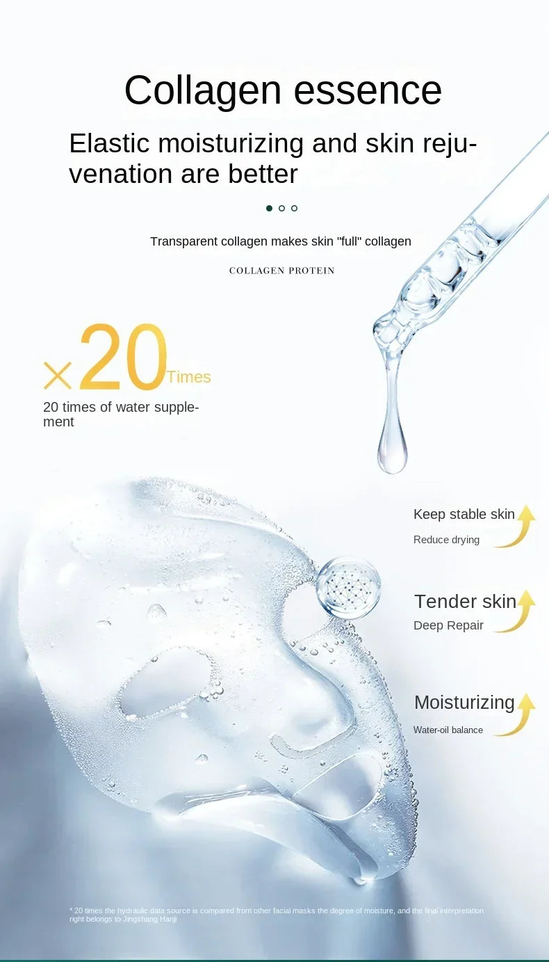 TikTok Hot Sale Seaweed Collagen Crystal Mask – Replenishing Fruit Jelly Skin Care, Transparent Masque