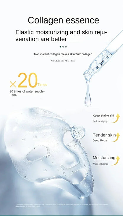 TikTok Hot Sale Seaweed Collagen Crystal Mask – Replenishing Fruit Jelly Skin Care, Transparent Masque