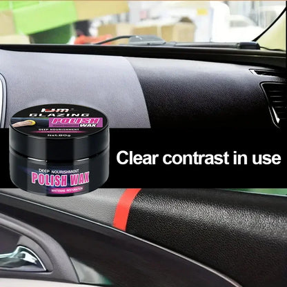 Universal Leather & Plastic Repair Polishing Wax – Automotive Interior Reconditioning Cream for Leather, Plastic & Rubber Care